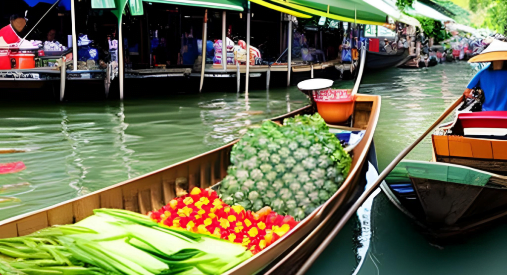 Visit a Floating Market in Thailand